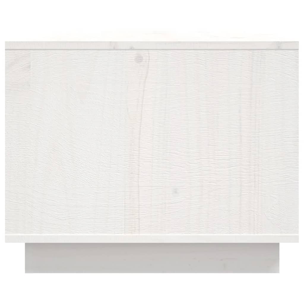 Salontafel 80x50x40 cm massief grenenhout wit is nu te koop bij PeponiXL, paradijselijk wonen!