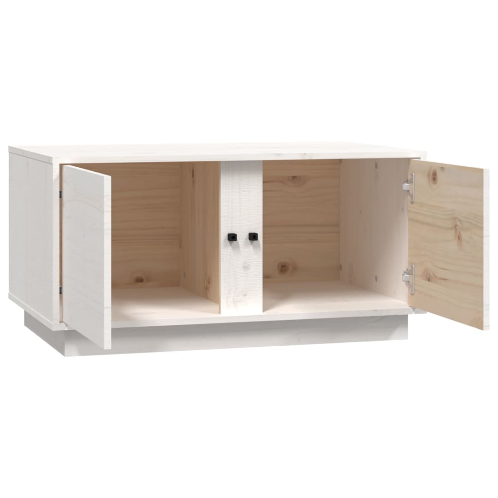 Salontafel 80x50x40 cm massief grenenhout wit is nu te koop bij PeponiXL, paradijselijk wonen!