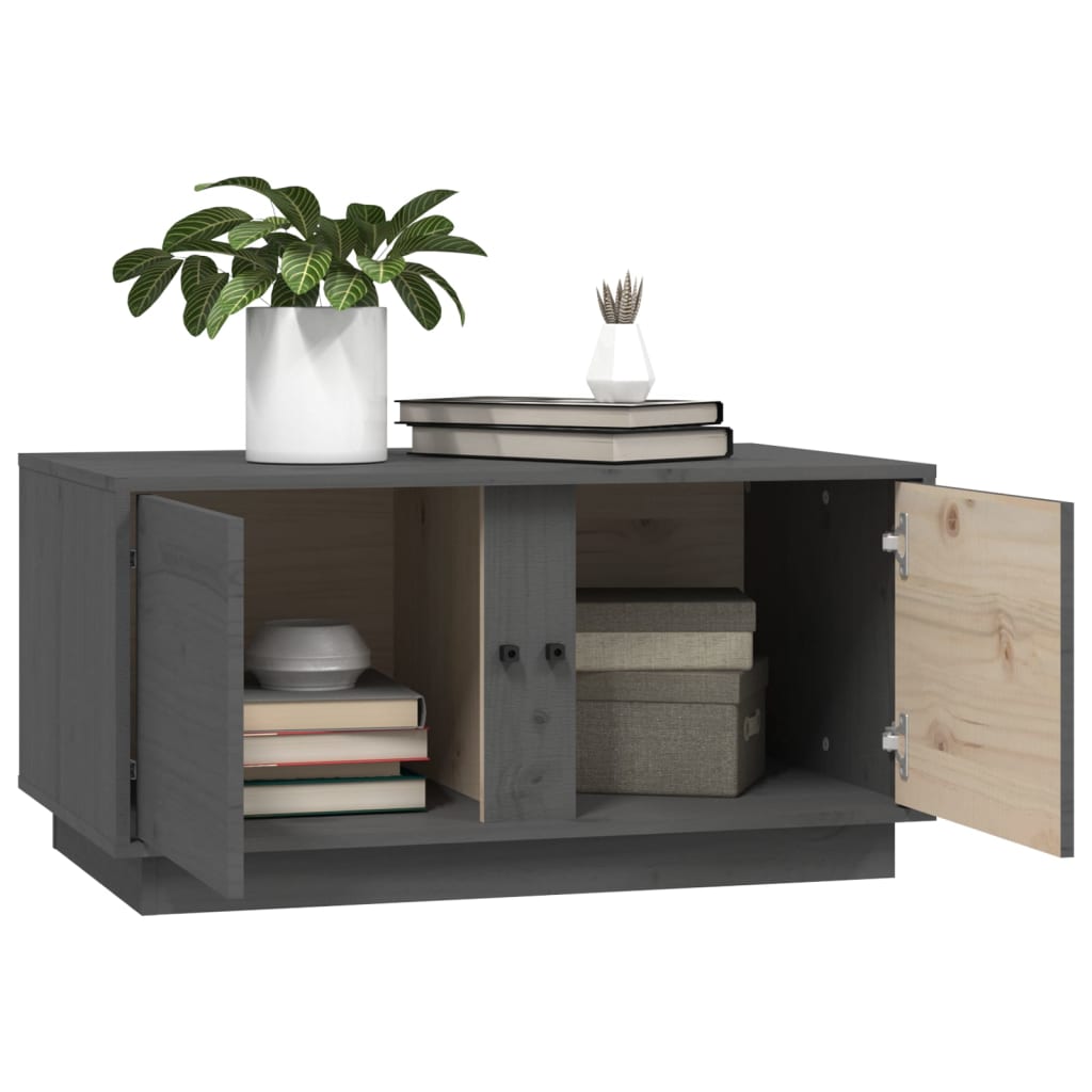 Salontafel 80x50x40 cm massief grenenhout grijs is nu te koop bij PeponiXL, paradijselijk wonen!