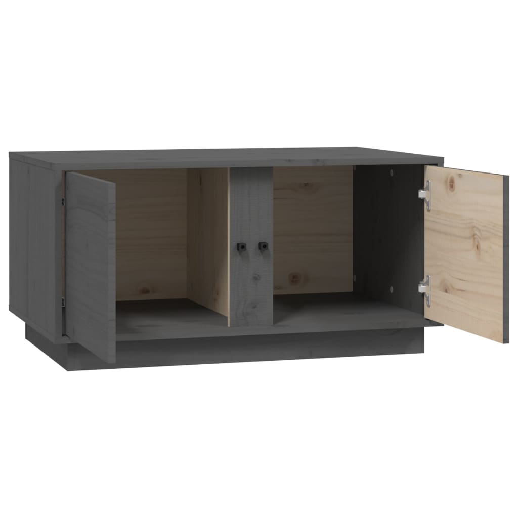 Salontafel 80x50x40 cm massief grenenhout grijs is nu te koop bij PeponiXL, paradijselijk wonen!