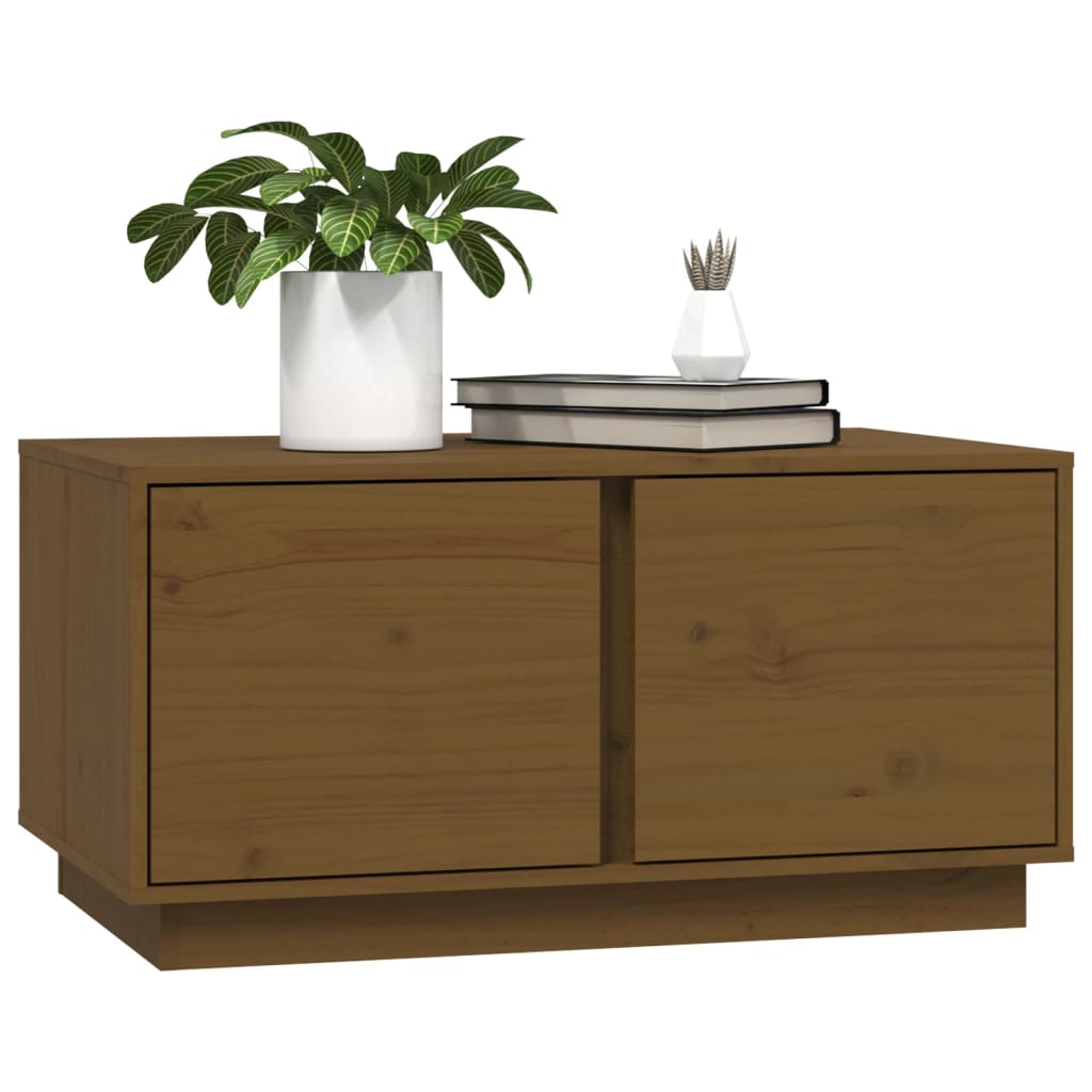 Salontafel 80x50x40 cm massief grenenhout honingbruin is nu te koop bij PeponiXL, paradijselijk wonen!