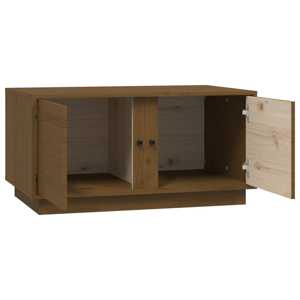 Salontafel 80x50x40 cm massief grenenhout honingbruin is nu te koop bij PeponiXL, paradijselijk wonen!