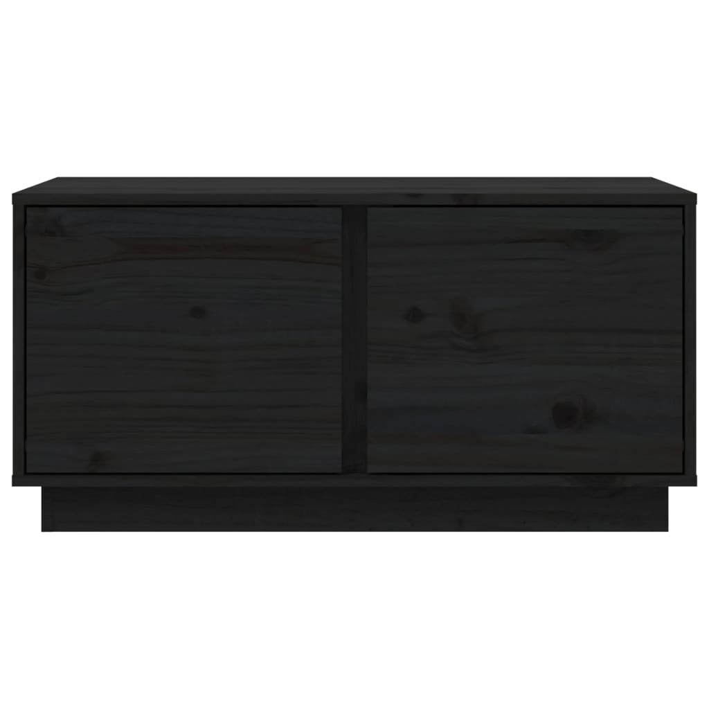 Salontafel 80x50x40 cm massief grenenhout zwart is nu te koop bij PeponiXL, paradijselijk wonen!