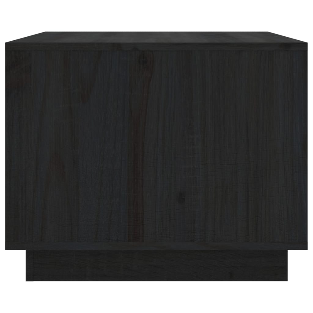 Salontafel 80x50x40 cm massief grenenhout zwart is nu te koop bij PeponiXL, paradijselijk wonen!