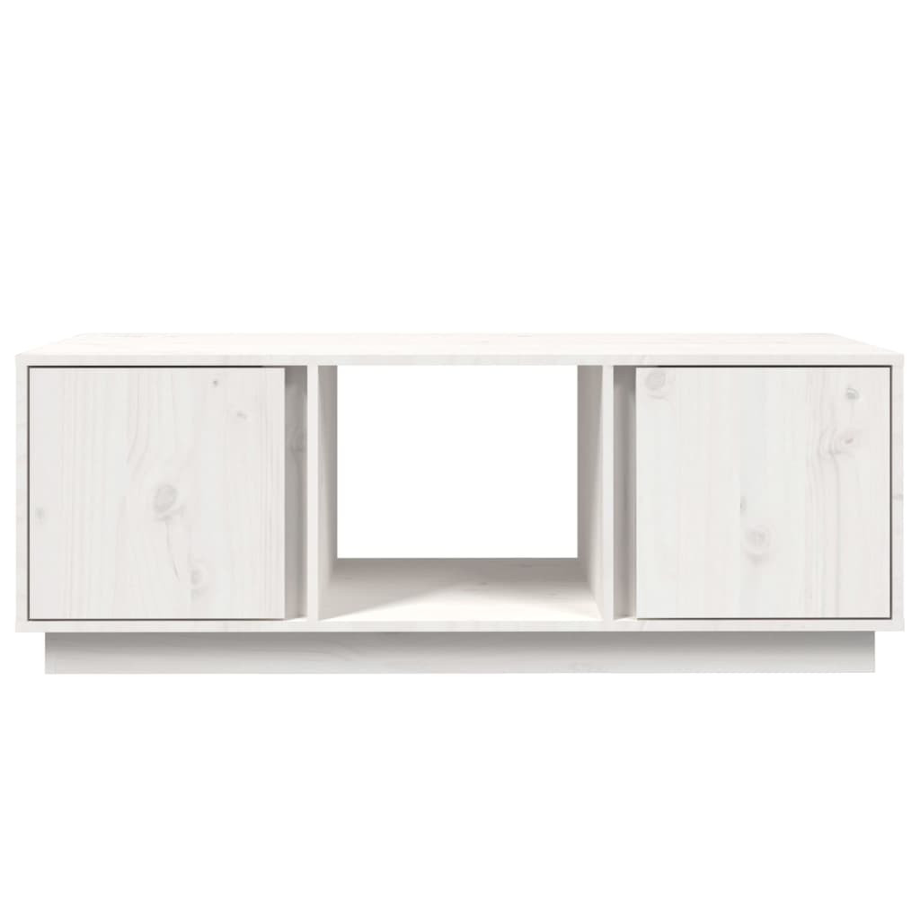 Salontafel 110x50x40 cm massief grenenhout wit is nu te koop bij PeponiXL, paradijselijk wonen!