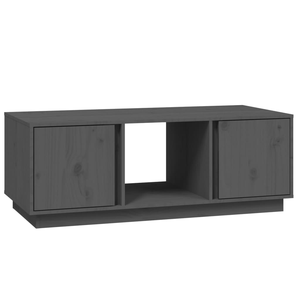 Salontafel 110x50x40 cm massief grenenhout grijs is nu te koop bij PeponiXL, paradijselijk wonen!