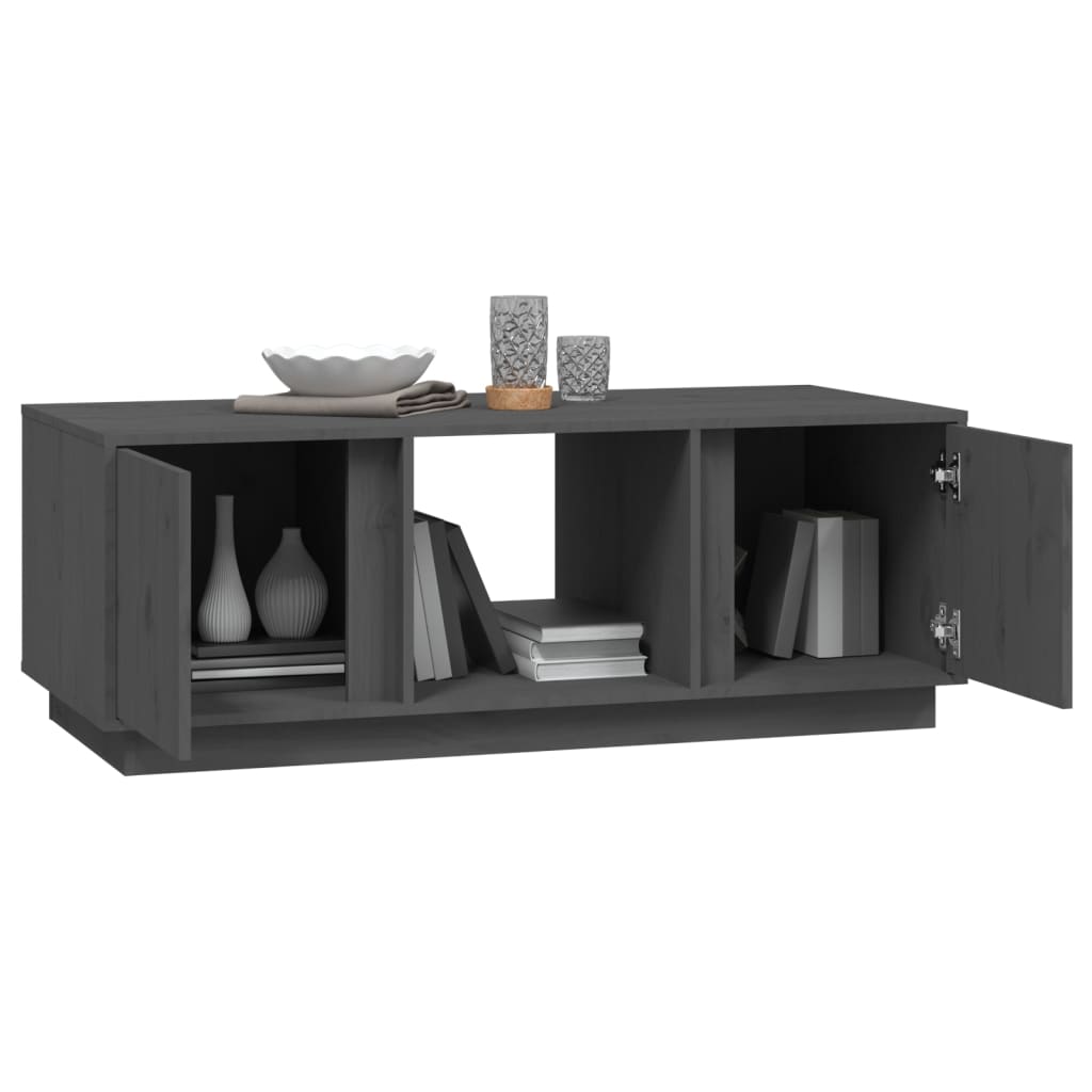 Salontafel 110x50x40 cm massief grenenhout grijs is nu te koop bij PeponiXL, paradijselijk wonen!