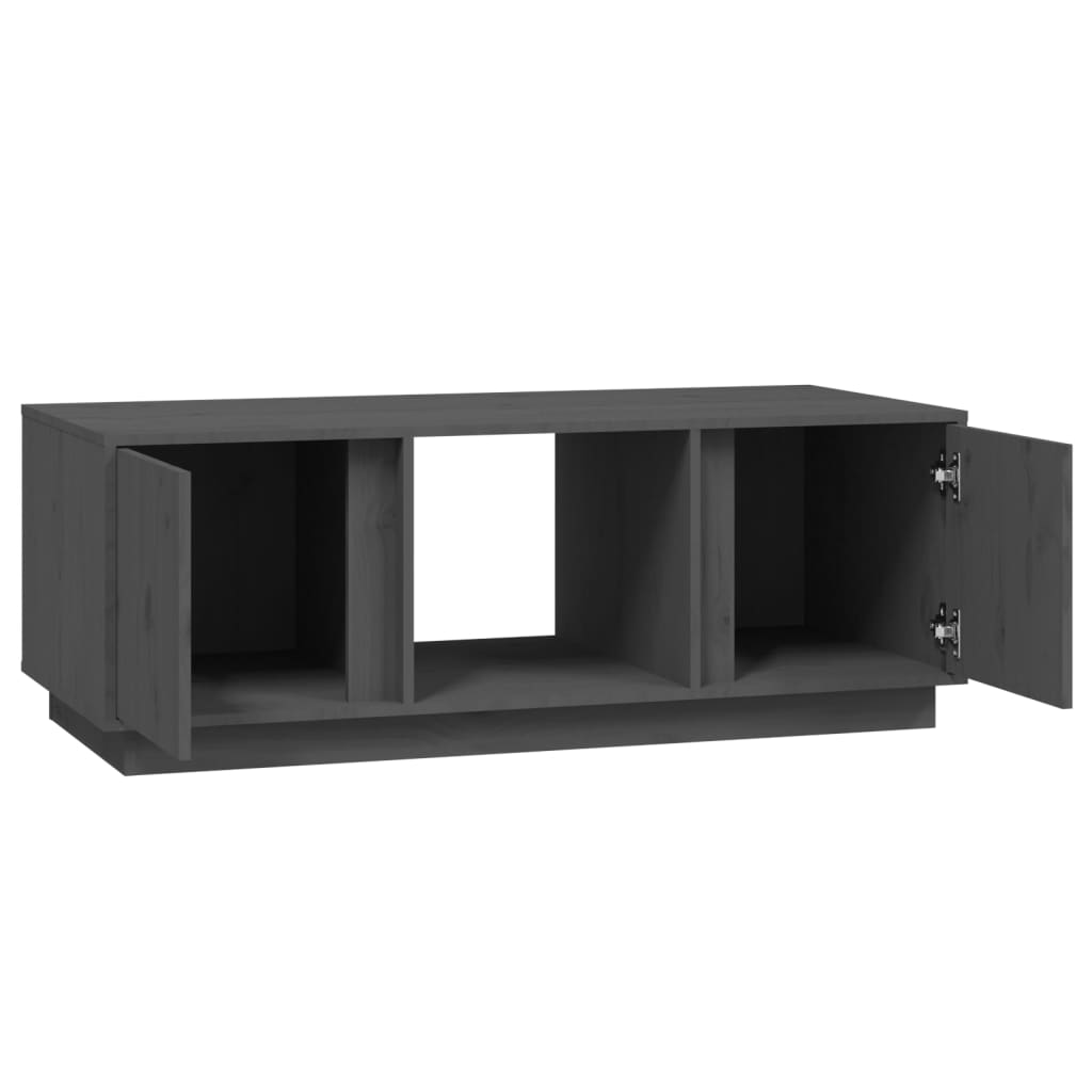 Salontafel 110x50x40 cm massief grenenhout grijs is nu te koop bij PeponiXL, paradijselijk wonen!