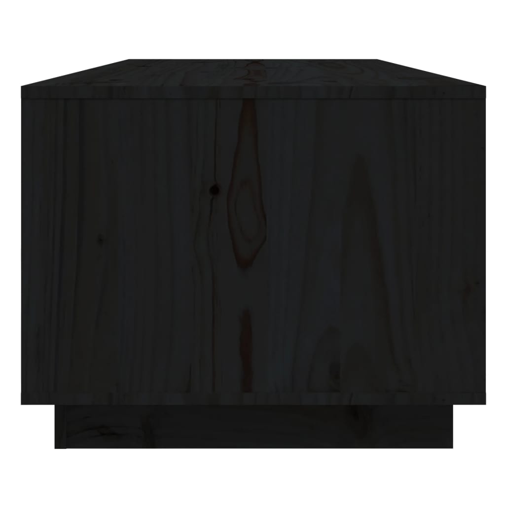 Salontafel 110x50x40 cm massief grenenhout zwart is nu te koop bij PeponiXL, paradijselijk wonen!