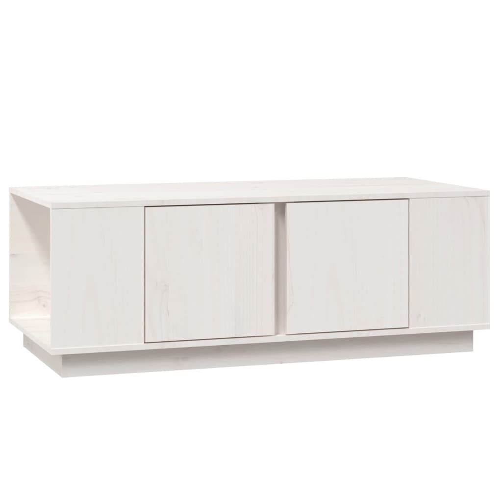 Salontafel 110x50x40 cm massief grenenhout wit is nu te koop bij PeponiXL, paradijselijk wonen!