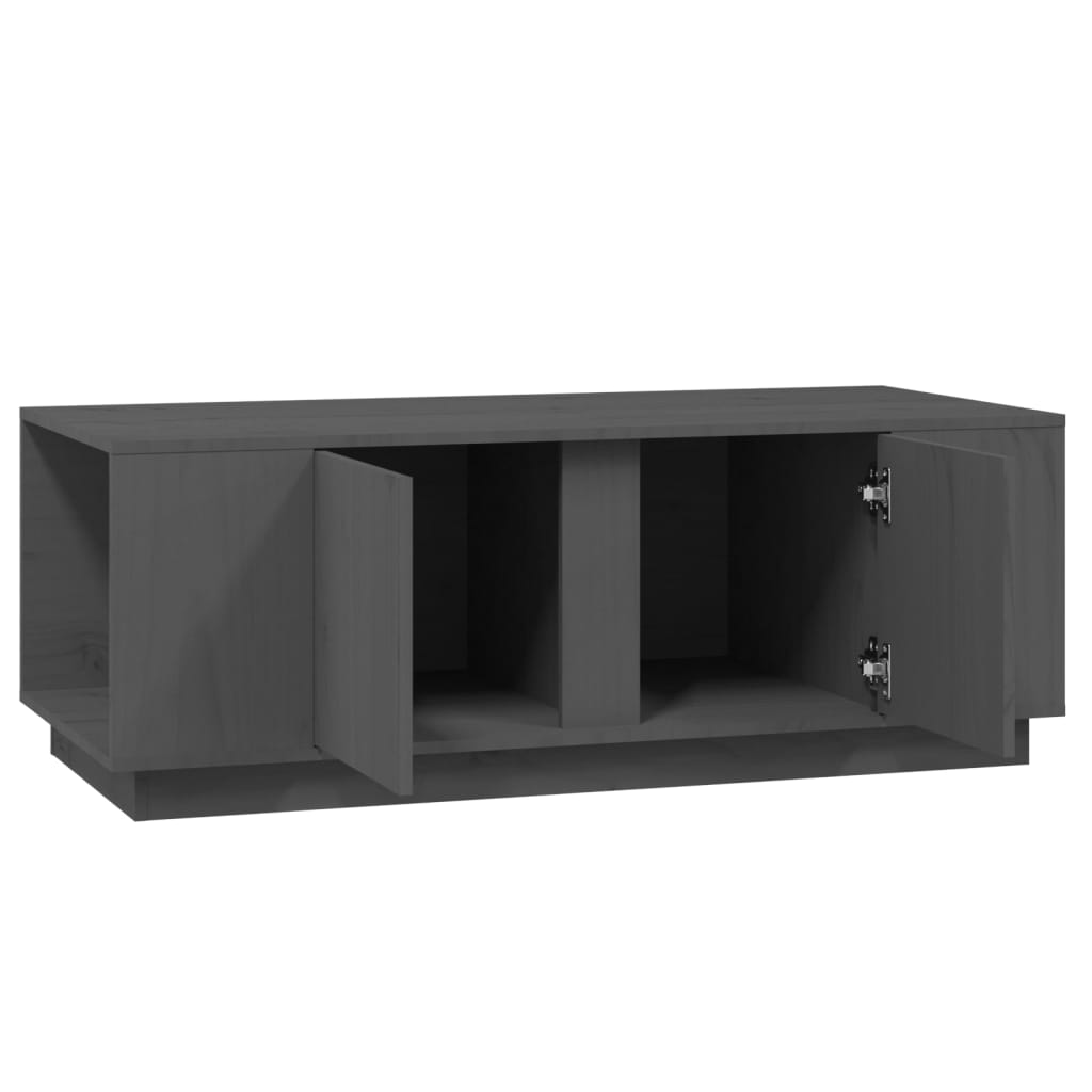Salontafel 110x50x40 cm massief grenenhout grijs is nu te koop bij PeponiXL, paradijselijk wonen!