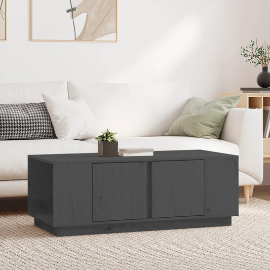 Salontafel 110x50x40 cm massief grenenhout grijs is nu te koop bij PeponiXL, paradijselijk wonen!