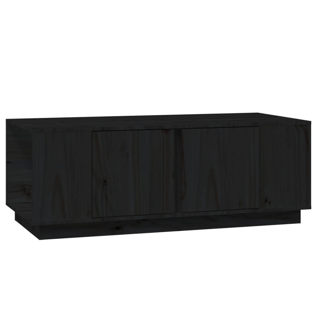 Salontafel 110x50x40 cm massief grenenhout zwart is nu te koop bij PeponiXL, paradijselijk wonen!