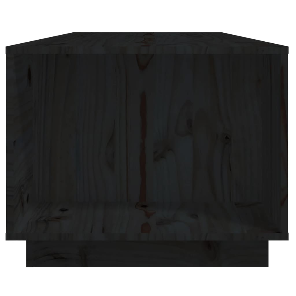 Salontafel 110x50x40 cm massief grenenhout zwart is nu te koop bij PeponiXL, paradijselijk wonen!
