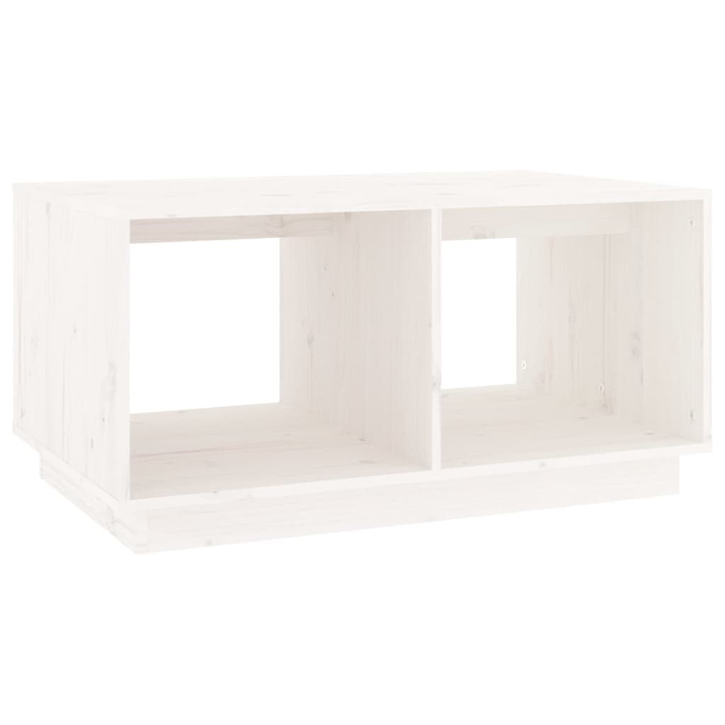 Salontafel 80x50x40 cm massief grenenhout wit is nu te koop bij PeponiXL, paradijselijk wonen!