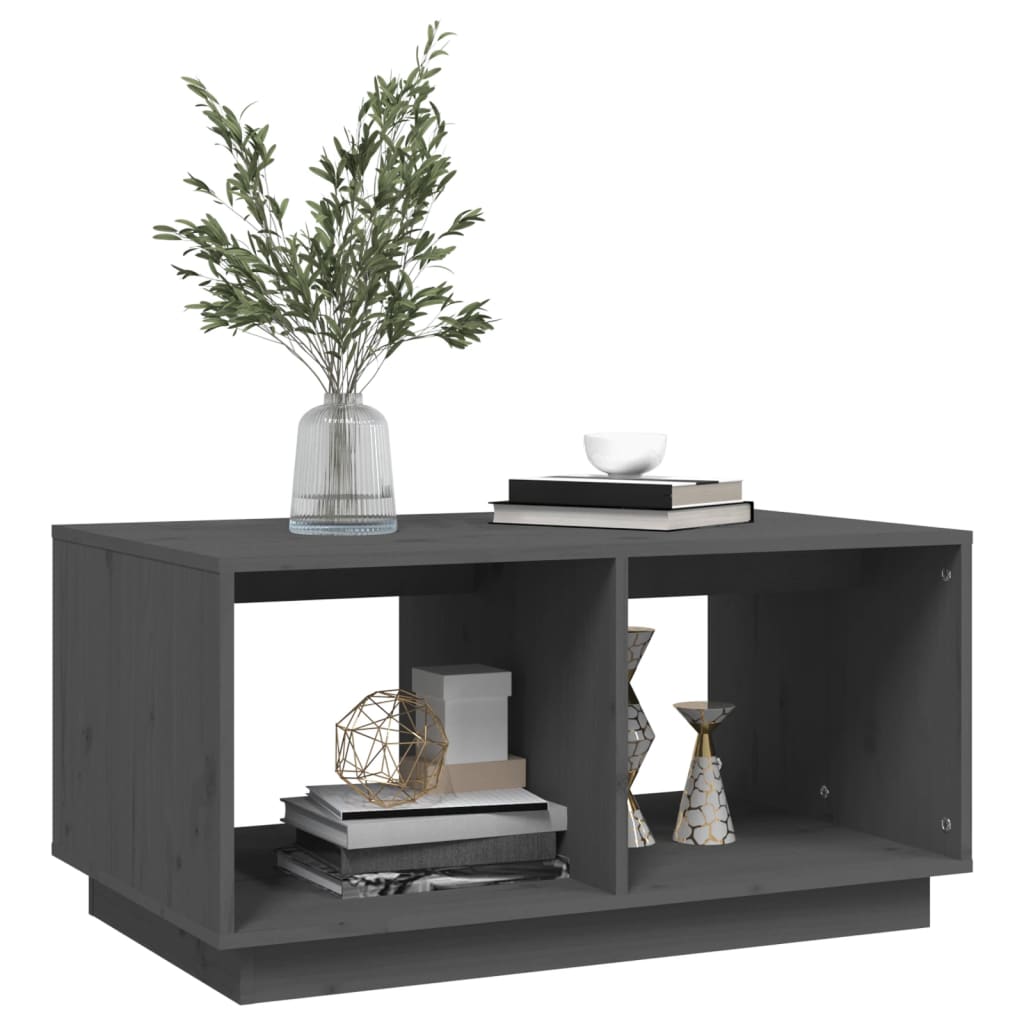 Salontafel 80x50x40 cm massief grenenhout grijs is nu te koop bij PeponiXL, paradijselijk wonen!