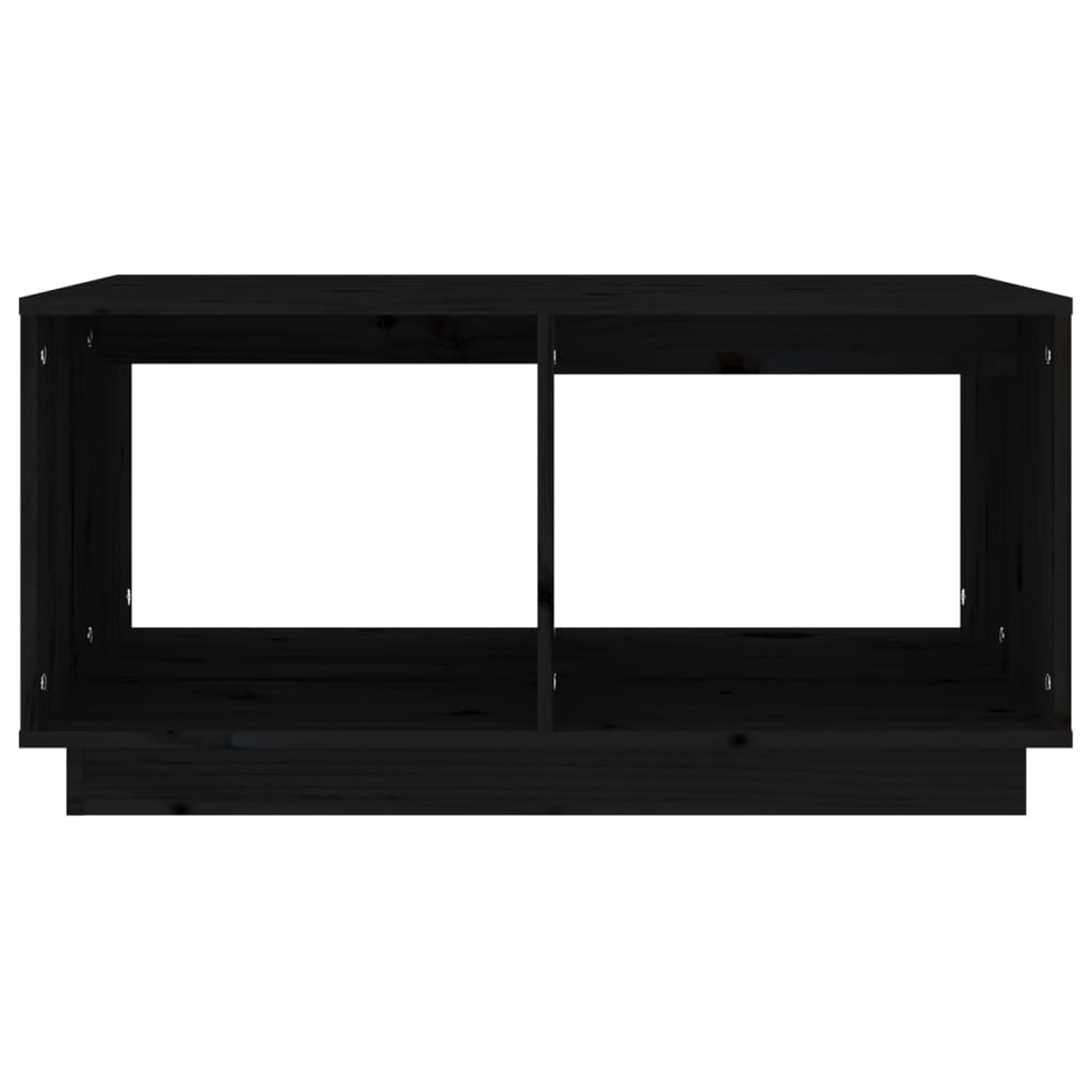Salontafel 80x50x40 cm massief grenenhout zwart is nu te koop bij PeponiXL, paradijselijk wonen!