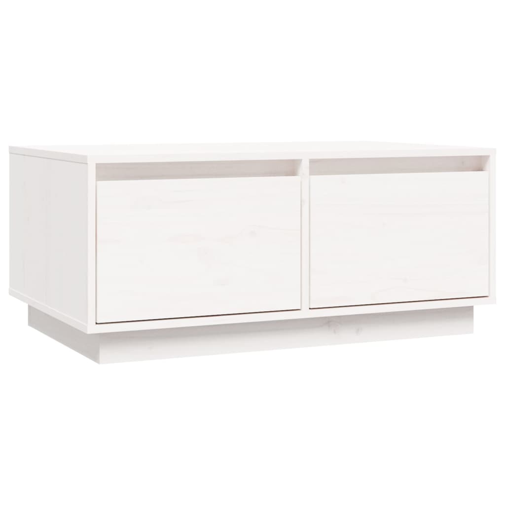 Salontafel 80x50x35 cm massief grenenhout wit is nu te koop bij PeponiXL, paradijselijk wonen!