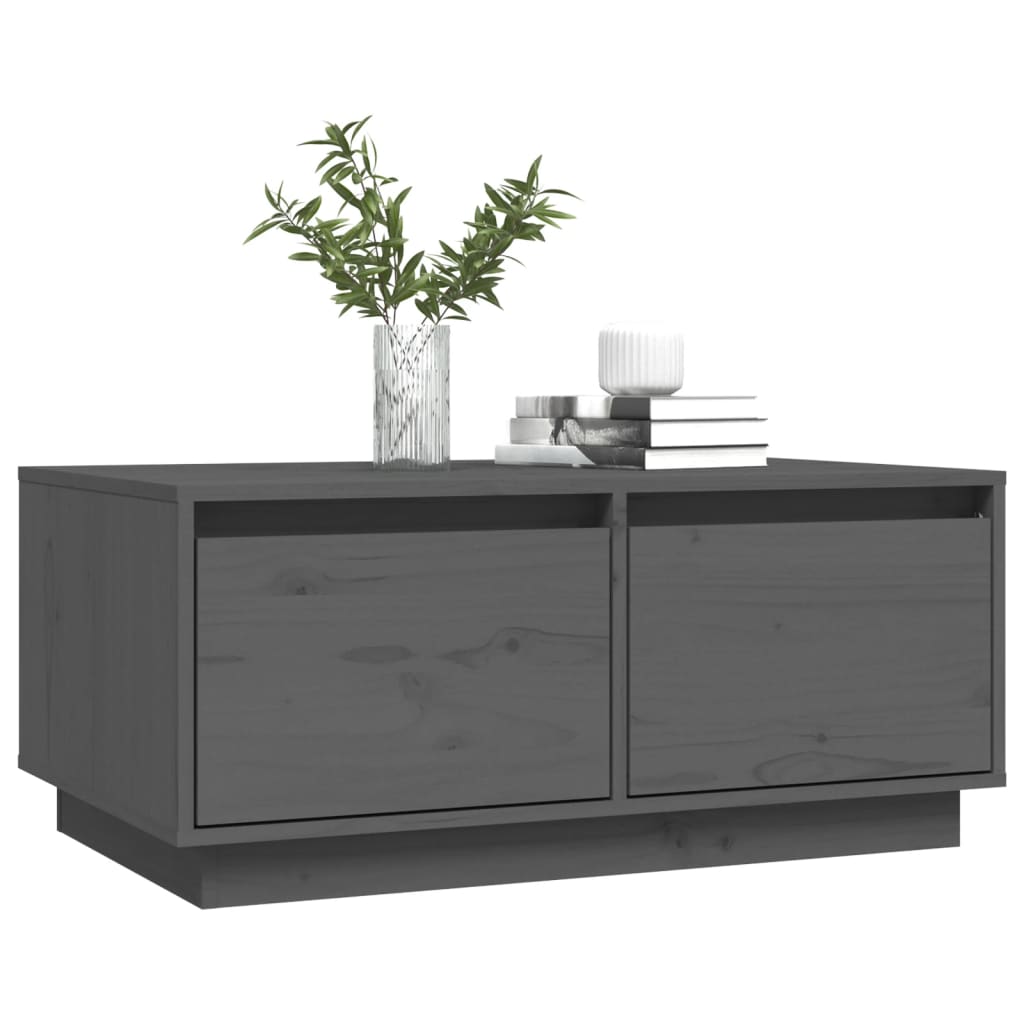 Salontafel 80x50x35 cm massief grenenhout grijs is nu te koop bij PeponiXL, paradijselijk wonen!