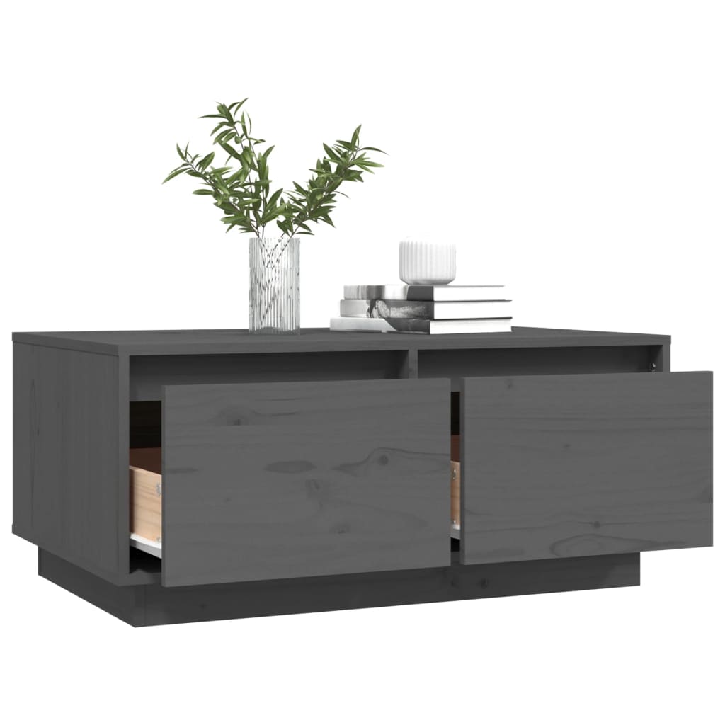 Salontafel 80x50x35 cm massief grenenhout grijs is nu te koop bij PeponiXL, paradijselijk wonen!