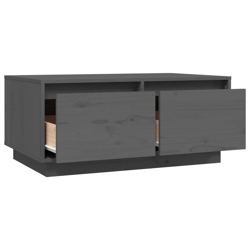 Salontafel 80x50x35 cm massief grenenhout grijs is nu te koop bij PeponiXL, paradijselijk wonen!