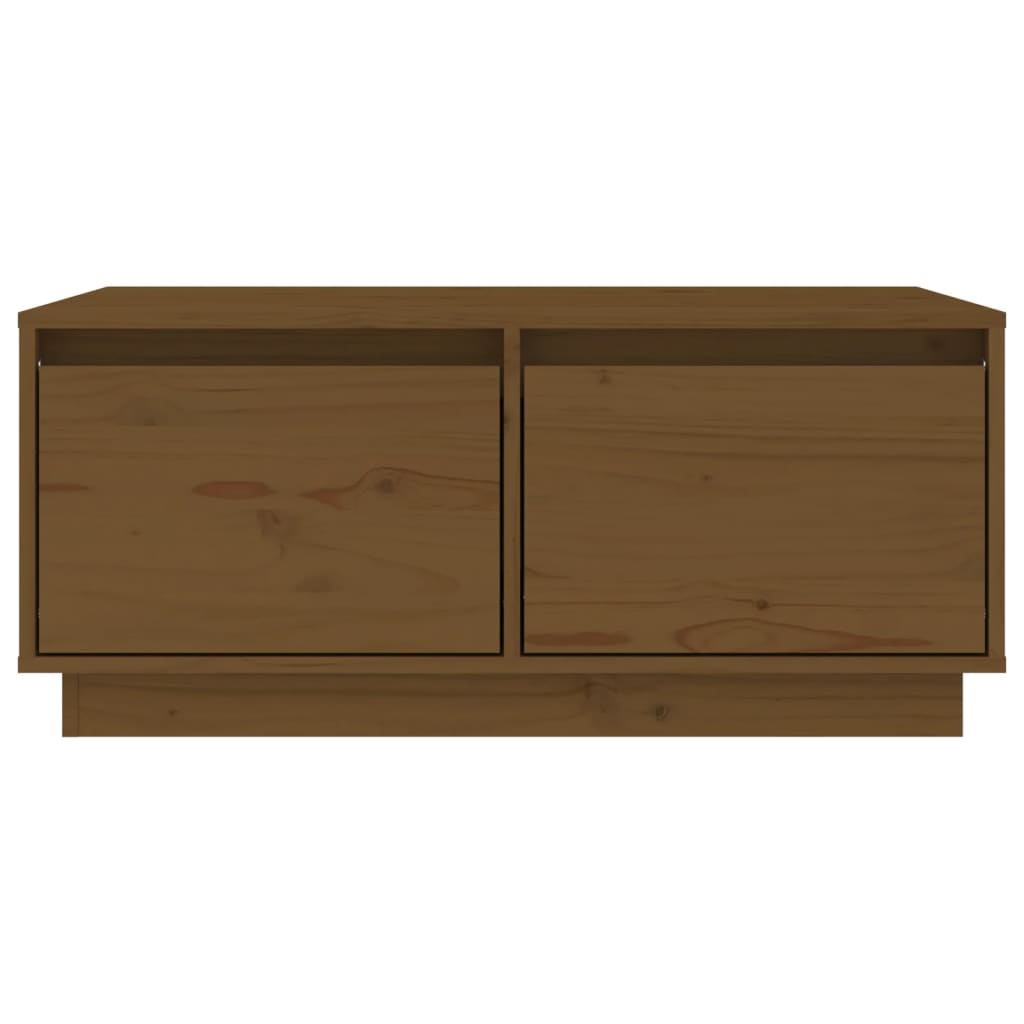 Salontafel 80x50x35 cm massief grenenhout honingbruin is nu te koop bij PeponiXL, paradijselijk wonen!