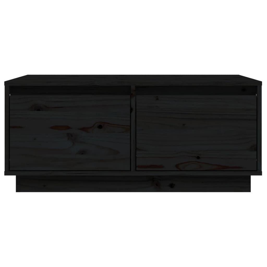 Salontafel 80x50x35 cm massief grenenhout zwart is nu te koop bij PeponiXL, paradijselijk wonen!