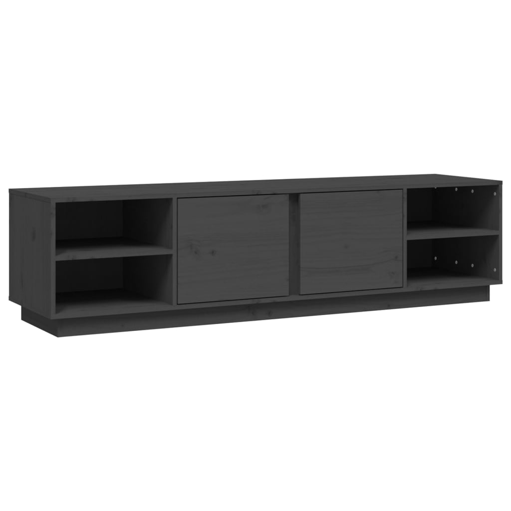 Tv-meubel 156x40x40 cm massief grenenhout grijs is nu te koop bij PeponiXL, paradijselijk wonen!