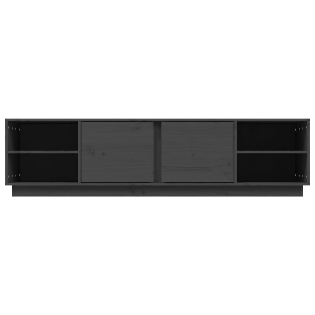 Tv-meubel 156x40x40 cm massief grenenhout grijs is nu te koop bij PeponiXL, paradijselijk wonen!