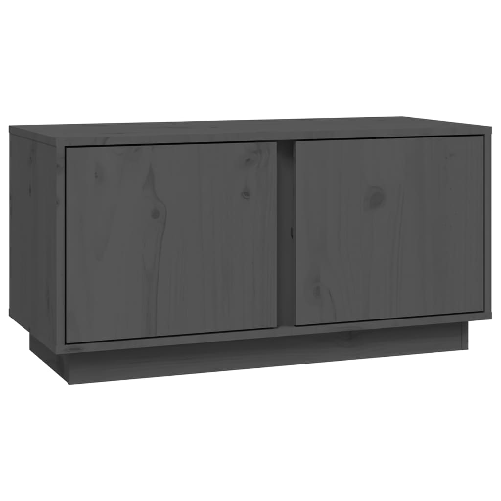 Tv-meubel 80x35x40,5 cm massief grenenhout grijs is nu te koop bij PeponiXL, paradijselijk wonen!