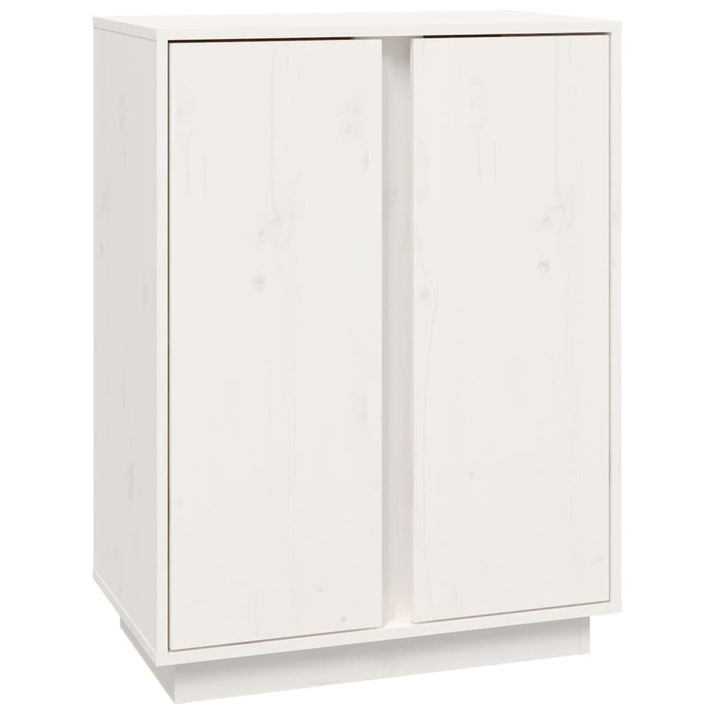 Dressoir 60x35x80 cm massief grenenhout wit is nu te koop bij PeponiXL, paradijselijk wonen!