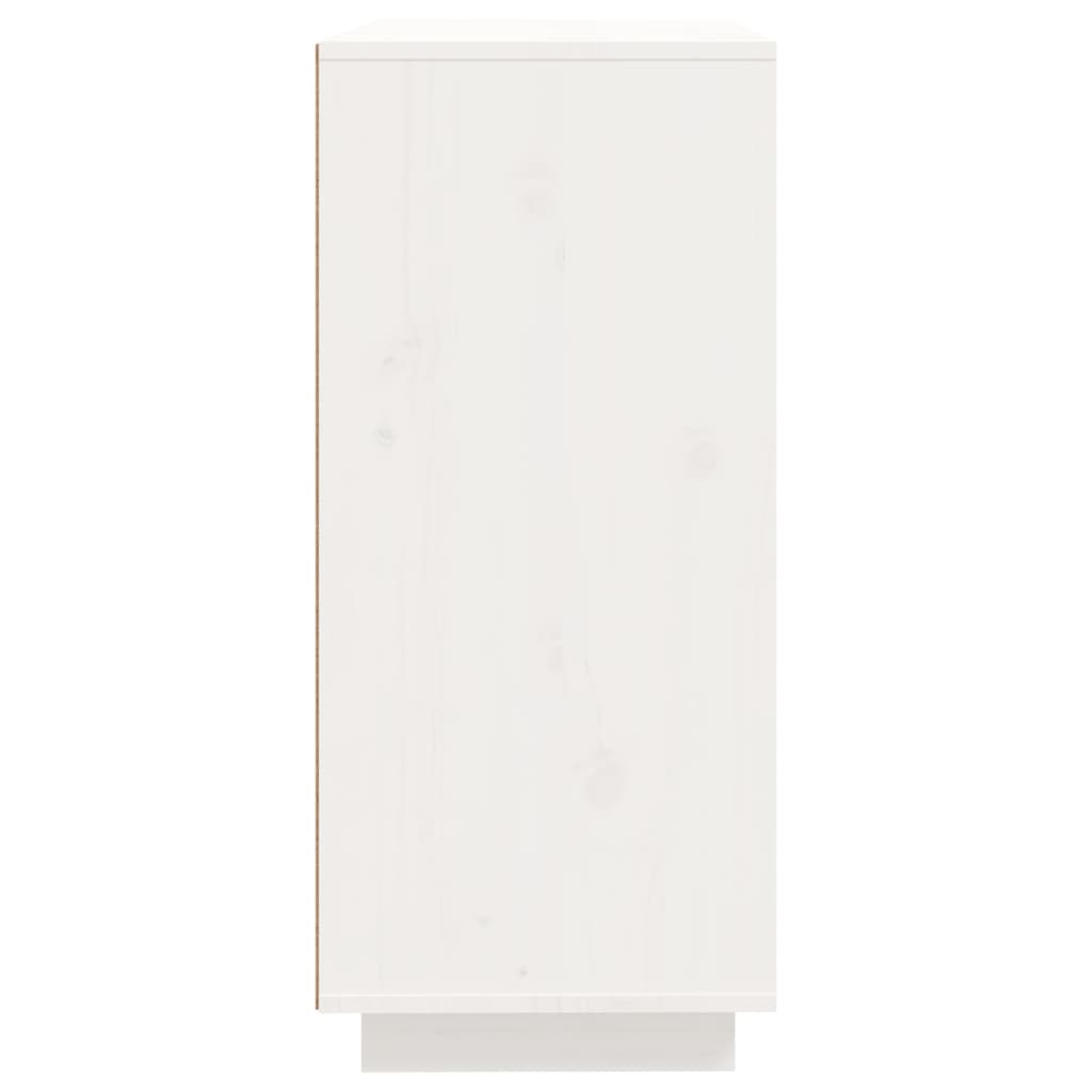 Dressoir 60x35x80 cm massief grenenhout wit is nu te koop bij PeponiXL, paradijselijk wonen!