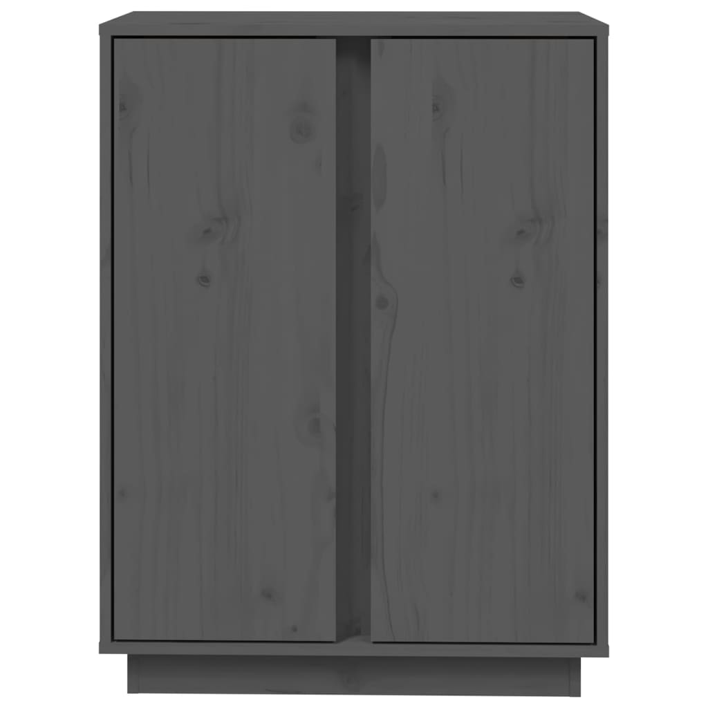 Dressoir 60x35x80 cm massief grenenhout grijs is nu te koop bij PeponiXL, paradijselijk wonen!