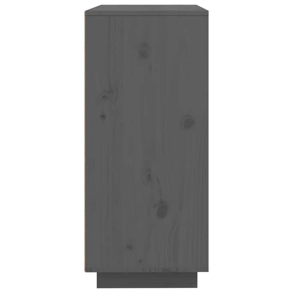Dressoir 60x35x80 cm massief grenenhout grijs is nu te koop bij PeponiXL, paradijselijk wonen!
