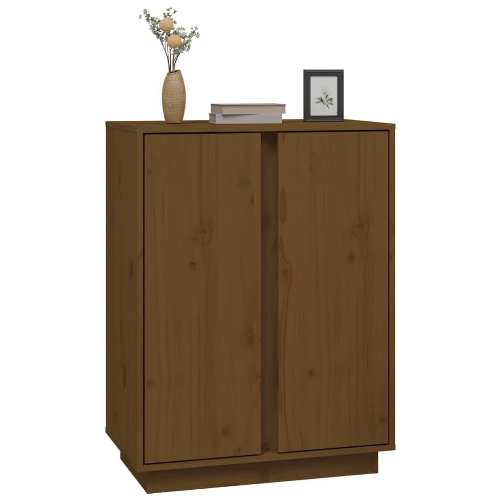 Dressoir 60x35x80 cm massief grenenhout honingbruin is nu te koop bij PeponiXL, paradijselijk wonen!