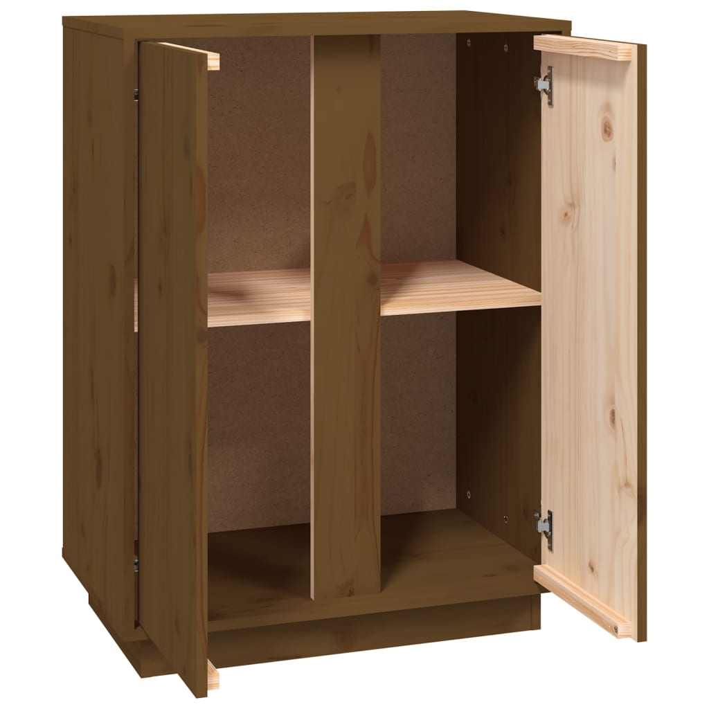 Dressoir 60x35x80 cm massief grenenhout honingbruin is nu te koop bij PeponiXL, paradijselijk wonen!