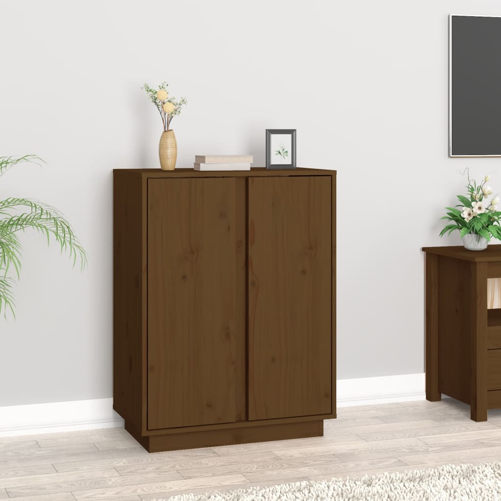 Dressoir 60x35x80 cm massief grenenhout honingbruin is nu te koop bij PeponiXL, paradijselijk wonen!