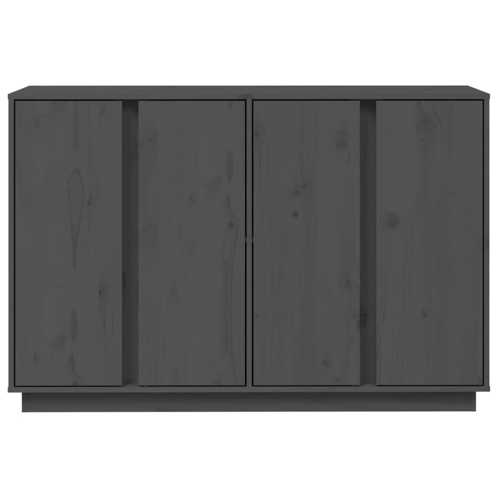 Dressoir 120x35x80 cm massief grenenhout grijs is nu te koop bij PeponiXL, paradijselijk wonen!