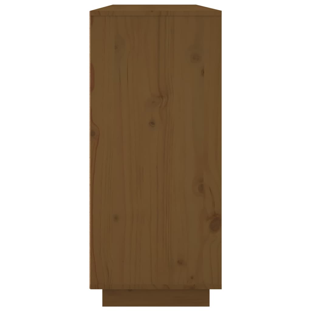 Dressoir 120x35x80 cm massief grenenhout honingbruin is nu te koop bij PeponiXL, paradijselijk wonen!