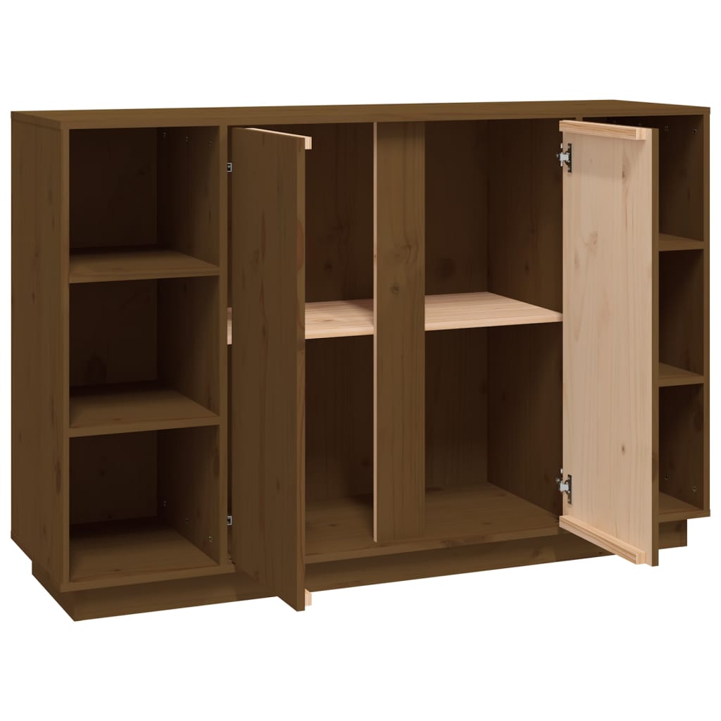 Dressoir 120x35x80 cm massief grenenhout honingbruin is nu te koop bij PeponiXL, paradijselijk wonen!