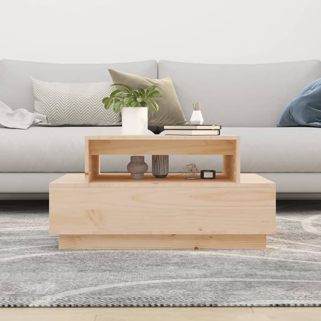 Salontafel 80x55x40,5 cm massief grenenhout is nu te koop bij PeponiXL, paradijselijk wonen!
