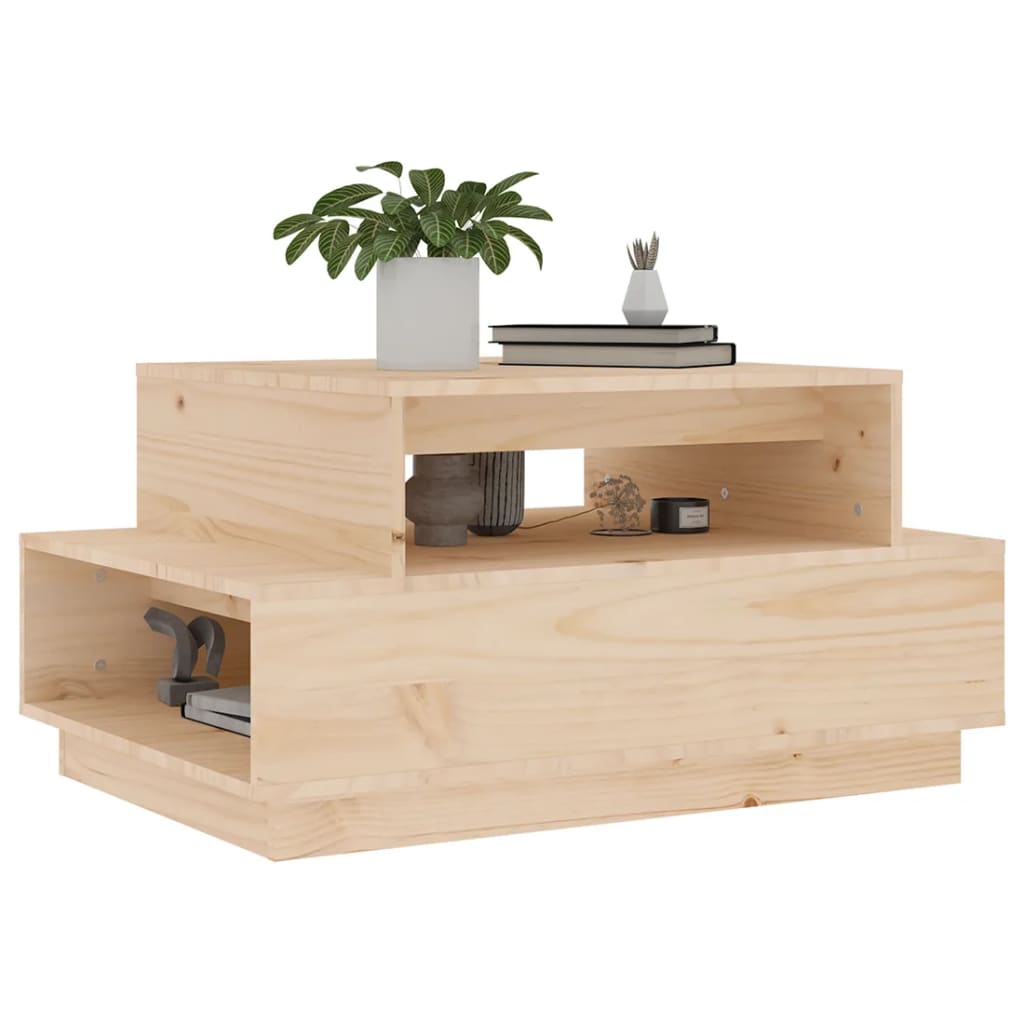 Salontafel 80x55x40,5 cm massief grenenhout is nu te koop bij PeponiXL, paradijselijk wonen!