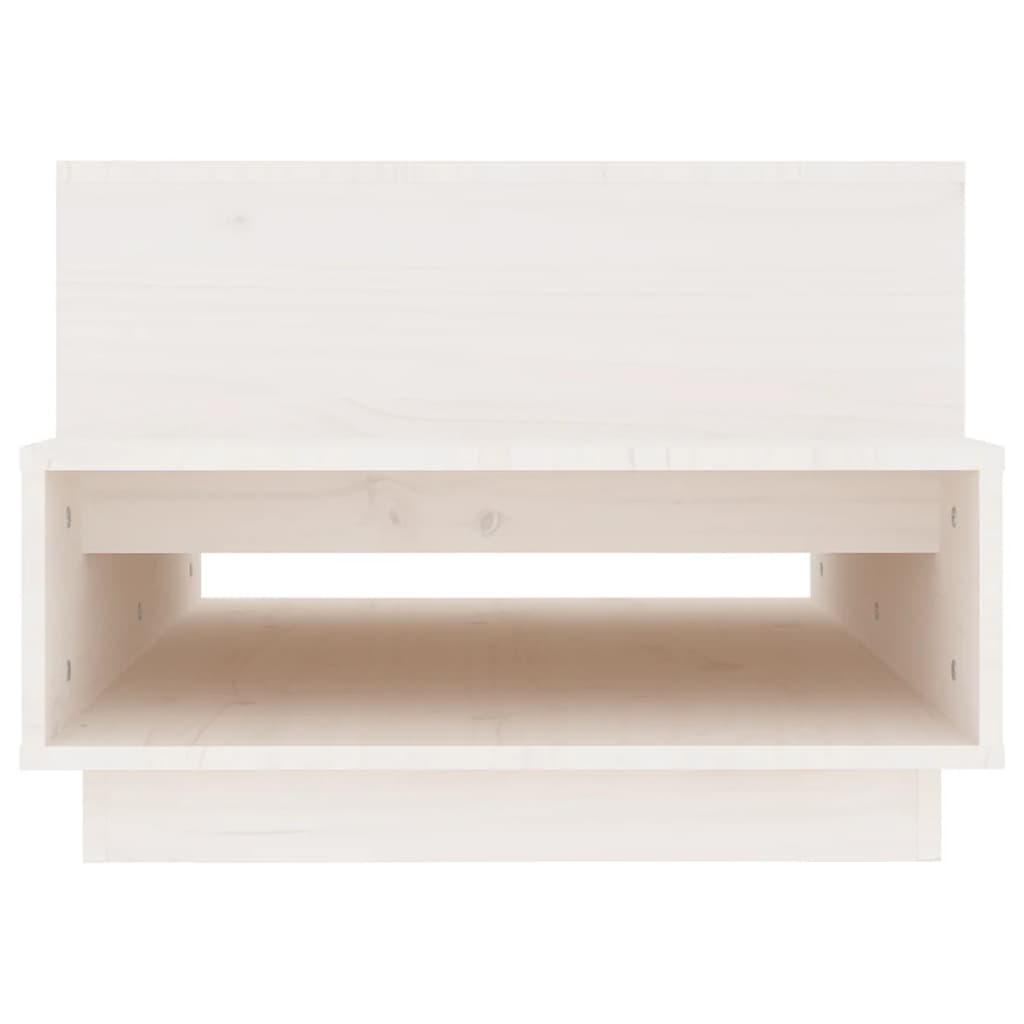 Salontafel 80x55x40,5 cm massief grenenhout wit is nu te koop bij PeponiXL, paradijselijk wonen!