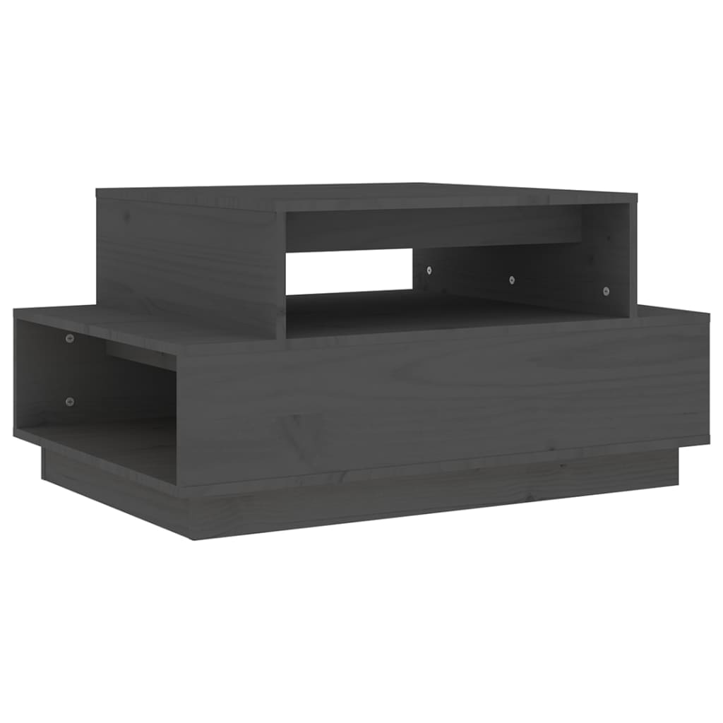 Salontafel 80x55x40,5 cm massief grenenhout grijs is nu te koop bij PeponiXL, paradijselijk wonen!