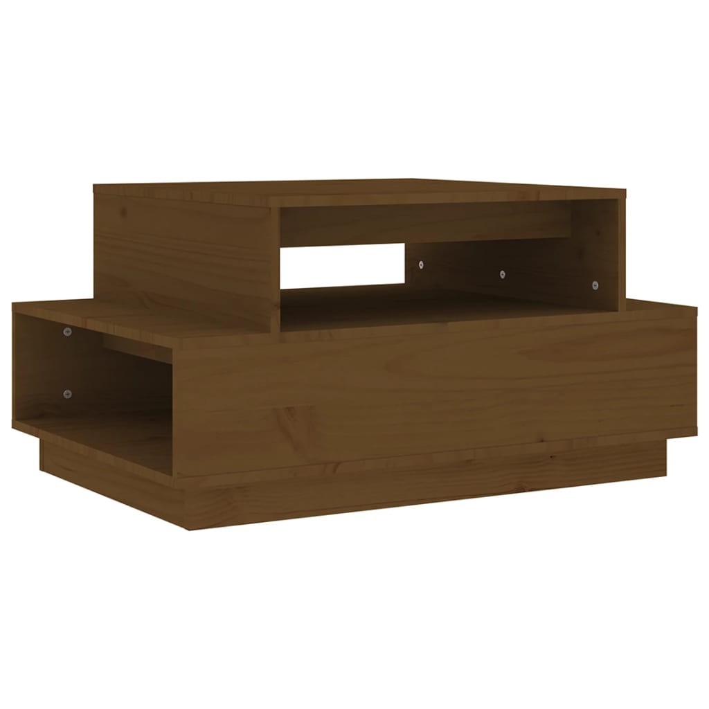 Salontafel 80x55x40,5 cm massief grenenhout honingbruin is nu te koop bij PeponiXL, paradijselijk wonen!