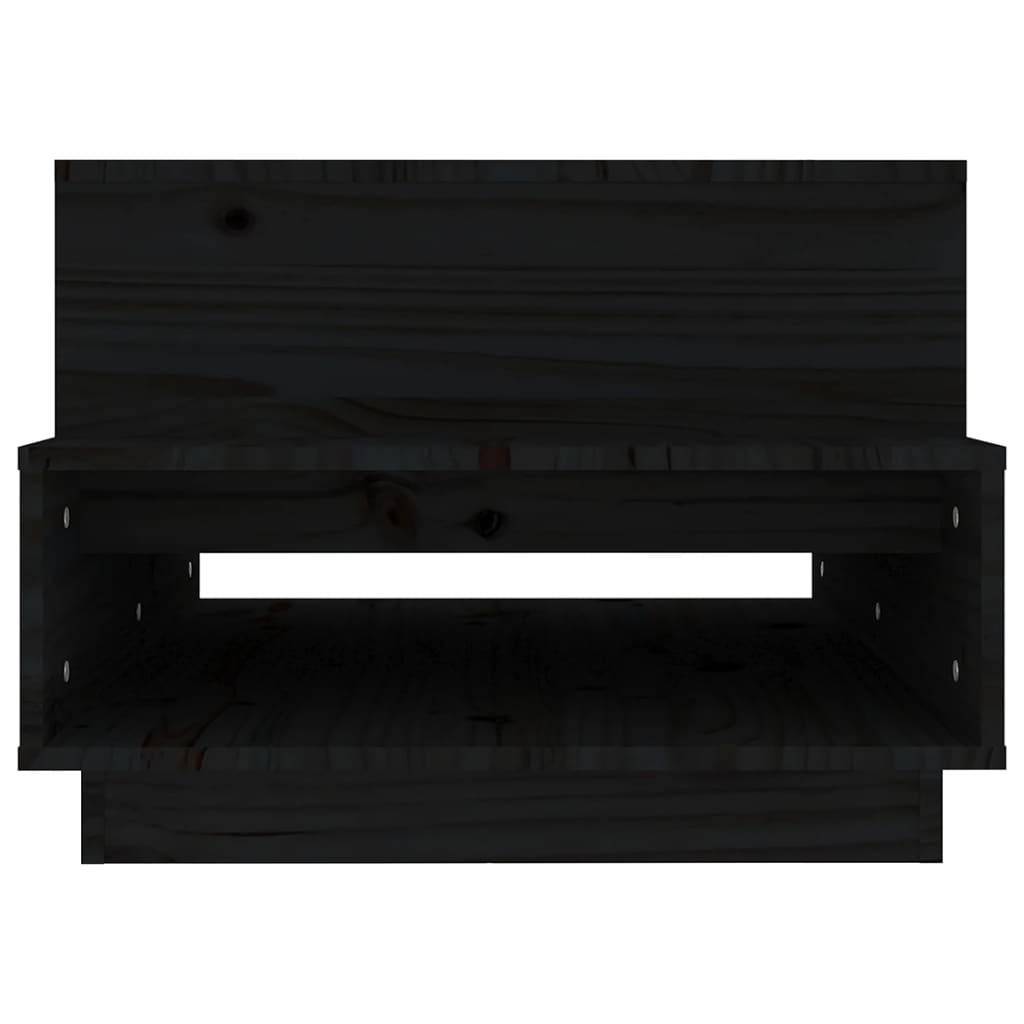 Salontafel 80x55x40,5 cm massief grenenhout zwart is nu te koop bij PeponiXL, paradijselijk wonen!