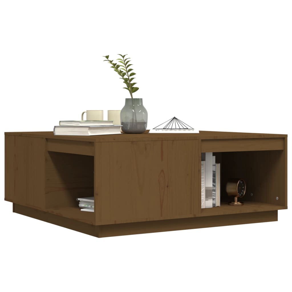 Salontafel 100x101x40,5 cm massief grenenhout honingbruin is nu te koop bij PeponiXL, paradijselijk wonen!