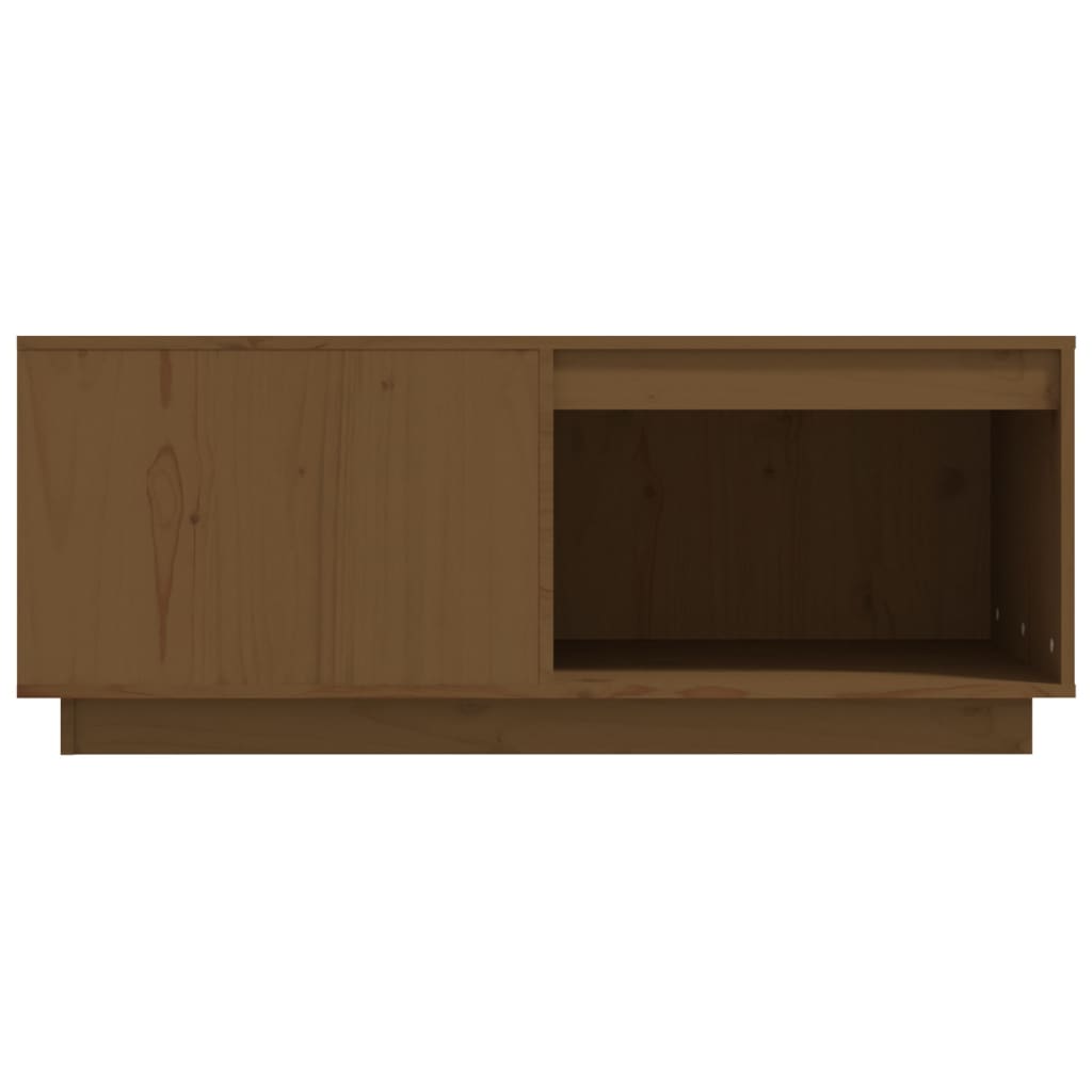 Salontafel 100x101x40,5 cm massief grenenhout honingbruin is nu te koop bij PeponiXL, paradijselijk wonen!