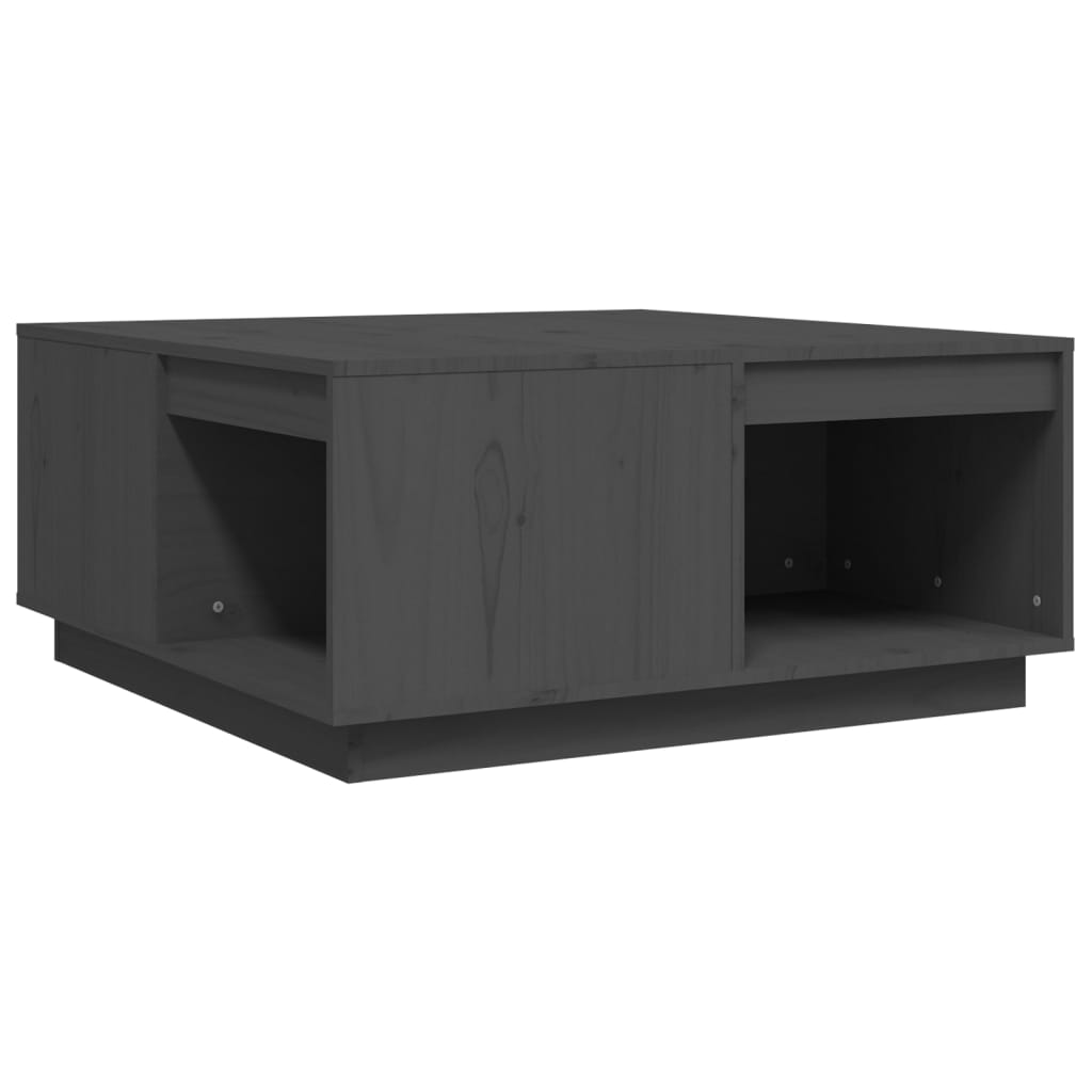 Salontafel 80x81x36,5 cm massief grenenhout grijs is nu te koop bij PeponiXL, paradijselijk wonen!