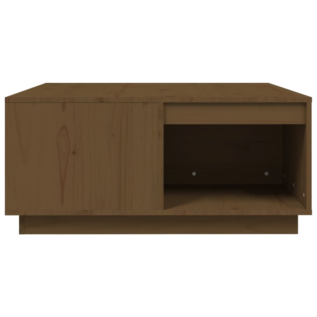 Salontafel 80x81x36,5 cm massief grenenhout honingbruin is nu te koop bij PeponiXL, paradijselijk wonen!
